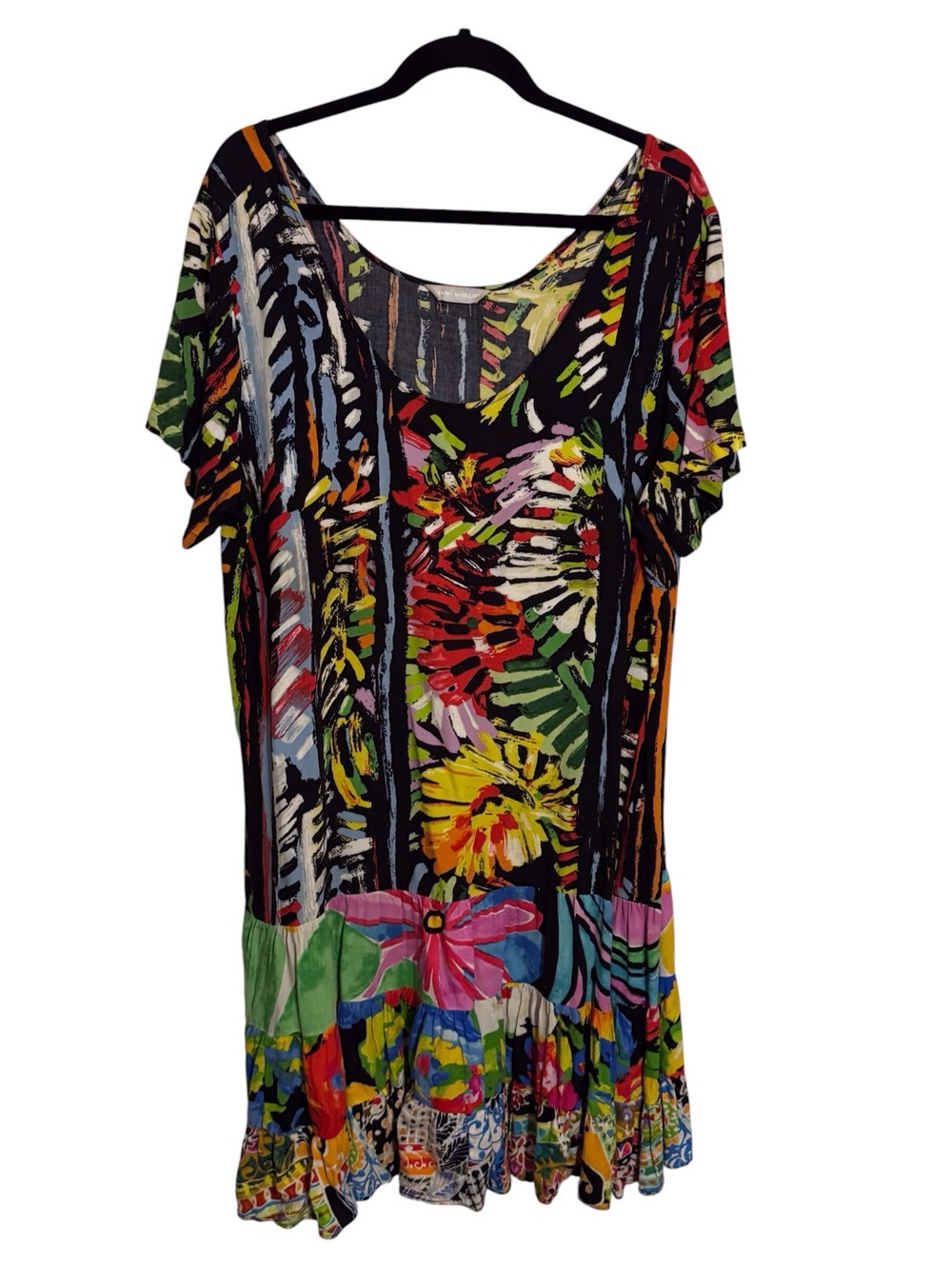 Jams World Size XXL Colorful Hattie Joy Dress Tropical Floral Vacation Hawaii